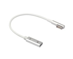 Adapter kábel Type-C (Female) to Magsafe 1 (Male) L-Tip Adapter átalakító kábel MacBook Air és Pro szériákhoz, fehér (18cm)